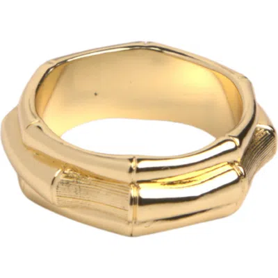 Argento Vivo Bamboo Ring In Gold