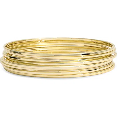 Argento Vivo Bangle Set In Gold