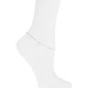 Argento Vivo Bead Station Chain Anklet In Gold