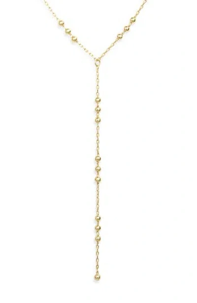 Argento Vivo Bead Y-necklace In Gold