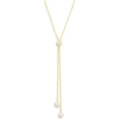 Argento Vivo Bolo Cubic Zirconia Lariat Necklace