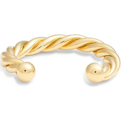 Argento Vivo Braided Cuff Bracelet In Gold