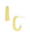 Argento Vivo Bubble J Hoop Earrings In Gold