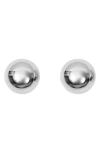 Argento Vivo Button Stud Earrings In Silver