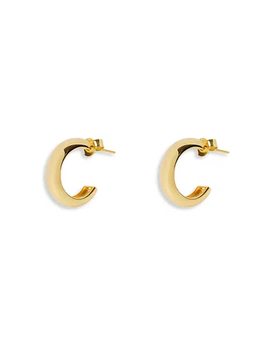 Argento Vivo C Hoop Earrings In 14k Gold Plate