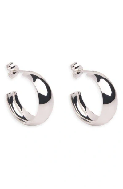 Argento Vivo Chunky Hoop Earrings In Silver