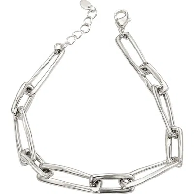 Argento Vivo Chunky Paper Clip Chain Bracelet In Silver