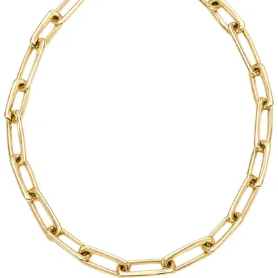 Argento Vivo Chunky Paper Clip Chain Necklace In Gold
