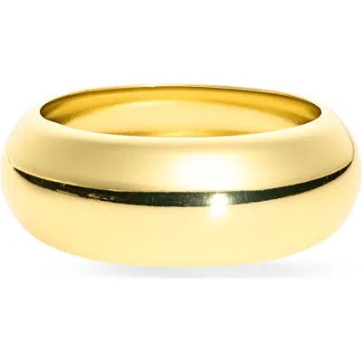Argento Vivo Chunky Wide Bangle Bracelet In Gold