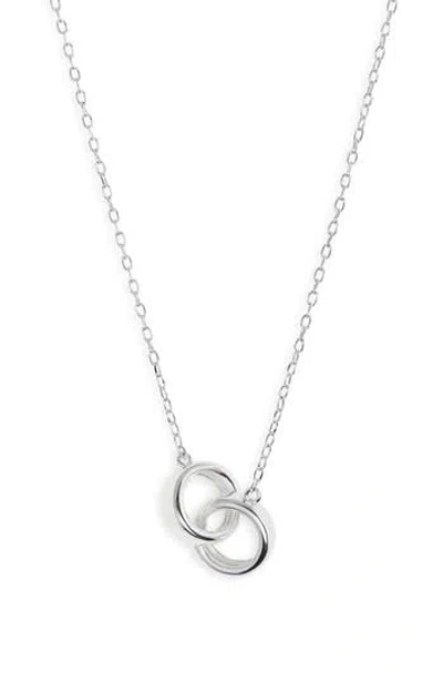 Argento Vivo Circle Link Necklace In Silver