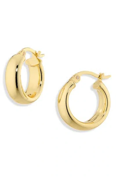 Argento Vivo Classic Wide Hoop Earrings In Gold