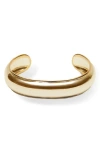 Argento Vivo Convex Cuff Bracelet In Gold