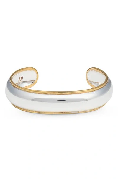 Argento Vivo Convex Cuff Bracelet In Two Tone