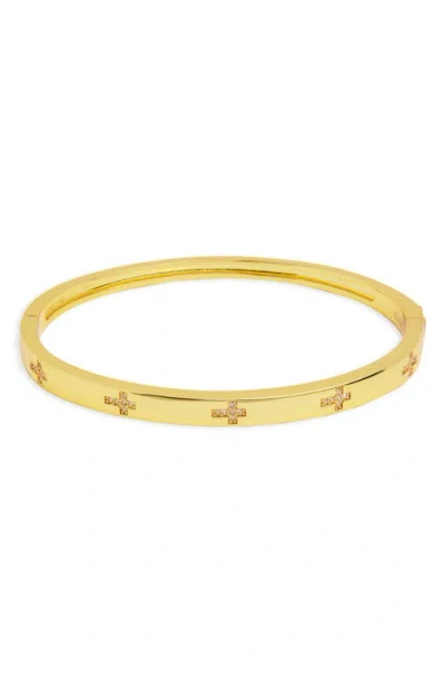 Argento Vivo Cross & Link Set Of 2 Bracelets In Gold
