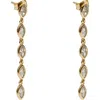 Argento Vivo Cubic Zirconia Bezel Linear Drop Earrings