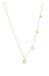 Argento Vivo Cubic Zirconia Flower Shaker Necklace