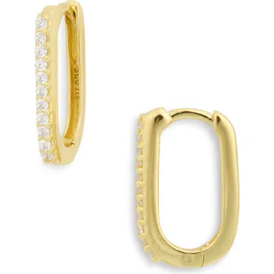 Argento Vivo Cubic Zirconia Huggie Hoop Earrings In Gold
