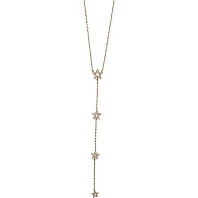 Argento Vivo Cubic Zirconia Pavé Star Charms Y-necklace