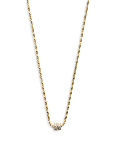 Argento Vivo Cubic Zirconia Rondell Necklace, 16 In Gold