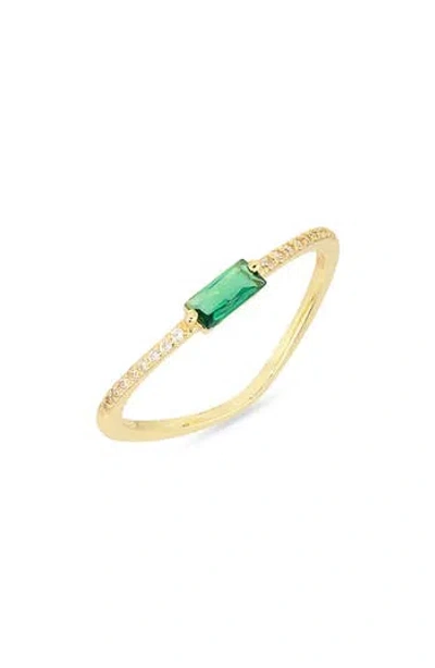 Argento Vivo Cubic Zirconia Stacking Ring In Gold