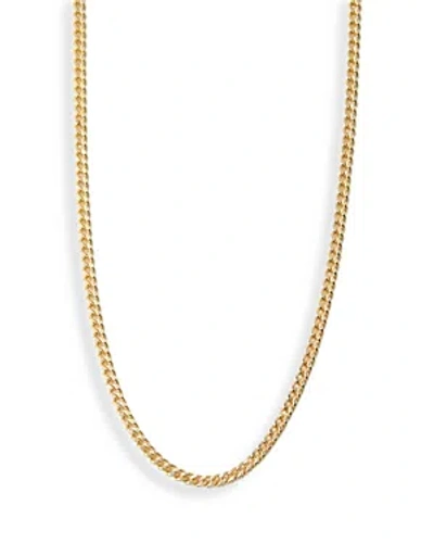 Argento Vivo Curb Chain Necklace In 18k Gold Plated Sterling Silver, 15