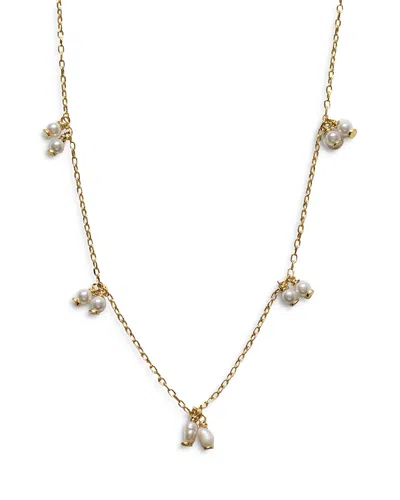 Argento Vivo Delicate Cultured Freshwater Pearl Statement Necklace In 18k Gold Plated Sterling Silver, 16-18