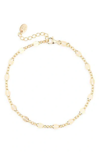 Argento Vivo Disc Chain Bracelet In Gold
