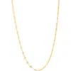 Argento Vivo Disc Chain Necklace In Gold