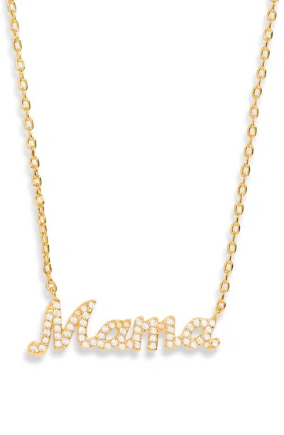 Argento Vivo Dorene Mama Pendant Necklace In Gold