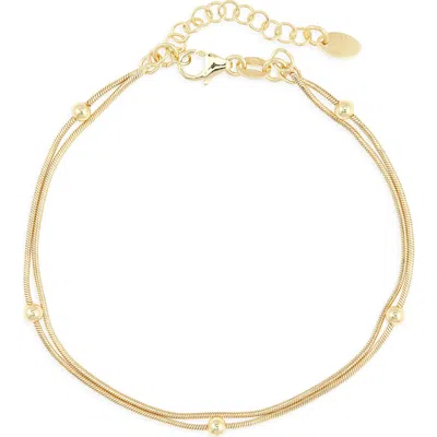 Argento Vivo Double Chain Bracelet In Gold