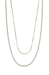 Argento Vivo Double Layered Chain Necklace