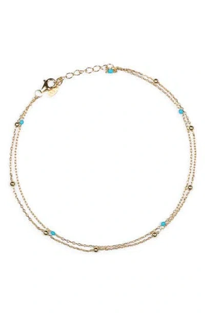 Argento Vivo Double Strand Anklet
