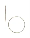 Argento Vivo Large Endless Large Hoop Earrings In Gold-plated Sterling Silver In Gold