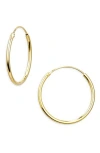 Argento Vivo Endless Hoop Earrings In Gold