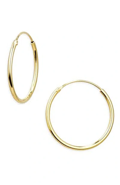 Argento Vivo Endless Hoop Earrings In Gold
