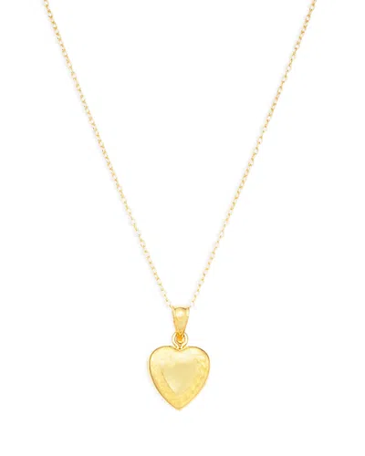 Argento Vivo Engraved Locket Pendant Necklace, 16-18 In Gold