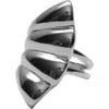 Argento Vivo Flared Rib Ring