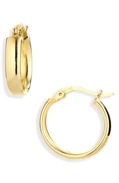 Argento Vivo Flat Hoop Earrings In Gold