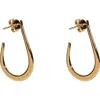Argento Vivo Flat J-hoop Earrings