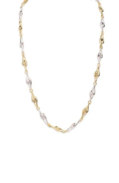 Argento Vivo Fluid Link Necklace In Metallic