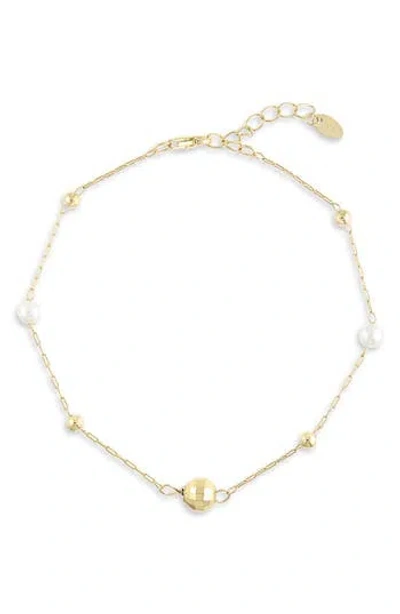 Argento Vivo Freshwater Pearl Ball Cluster Line Bracelet In Pattern