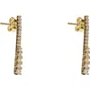 Argento Vivo Graduated Cubic Zirconia Bar Drop Earrings