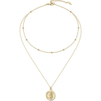 Argento Vivo Guadalupe Double Layer Necklace In Gold