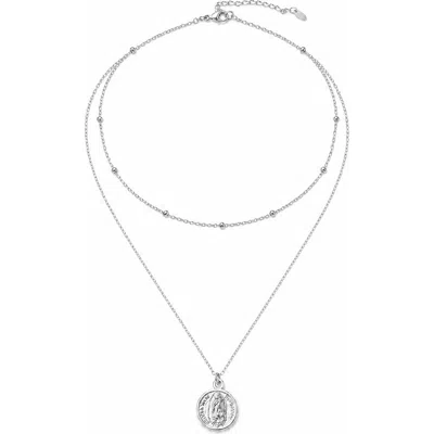 Argento Vivo Guadalupe Double Layer Necklace In Silver