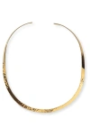 Argento Vivo Hammered Collar Necklace In Gold