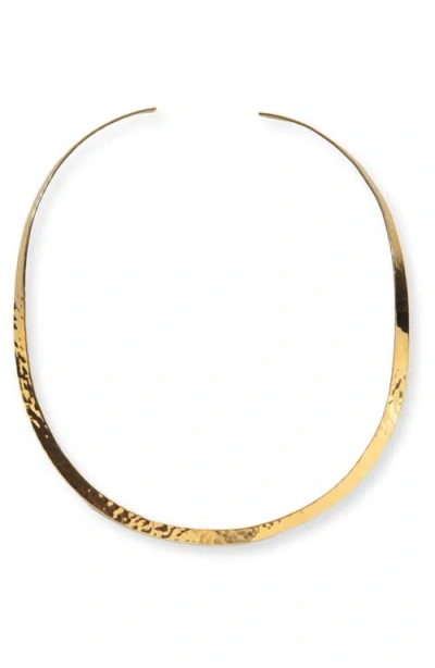 Argento Vivo Hammered Collar Necklace