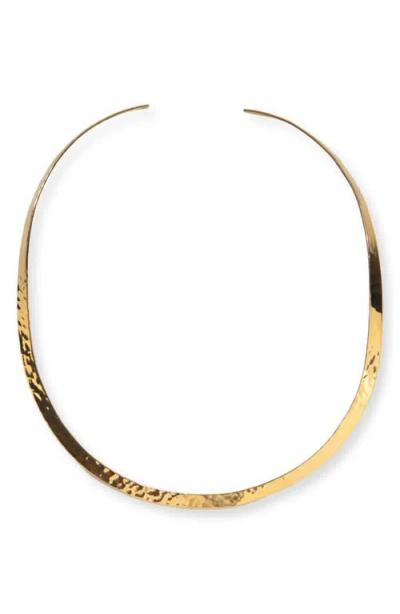 Argento Vivo Hammered Collar Necklace