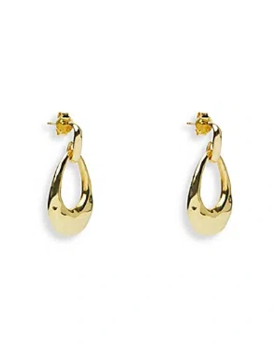 Argento Vivo Hammered Drop Earrings In 18k Gold Plated Sterling Silver