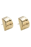 Argento Vivo Hammered Post Stud Earrings