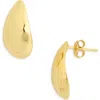 Argento Vivo Hammered Teardrop Earrings In Gold
